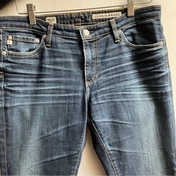AG Adriano Goldschmied Ballad Slim Bootcut denim jeans Sz 31R - Picture 5 of 14